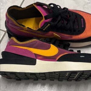 Nike Orange and Pink Athletic Shoes